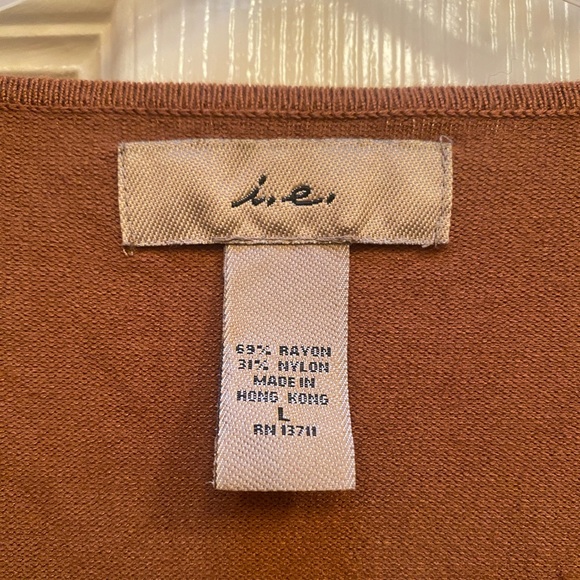 i.e. Brown Cardigan w/ Waist Accents - Picture 5 of 5